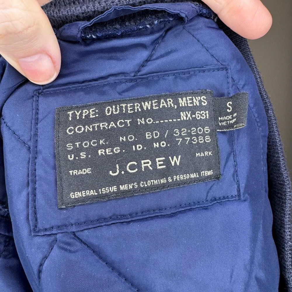J.Crew‎ Quilted Bomber Jacket Mens Small
